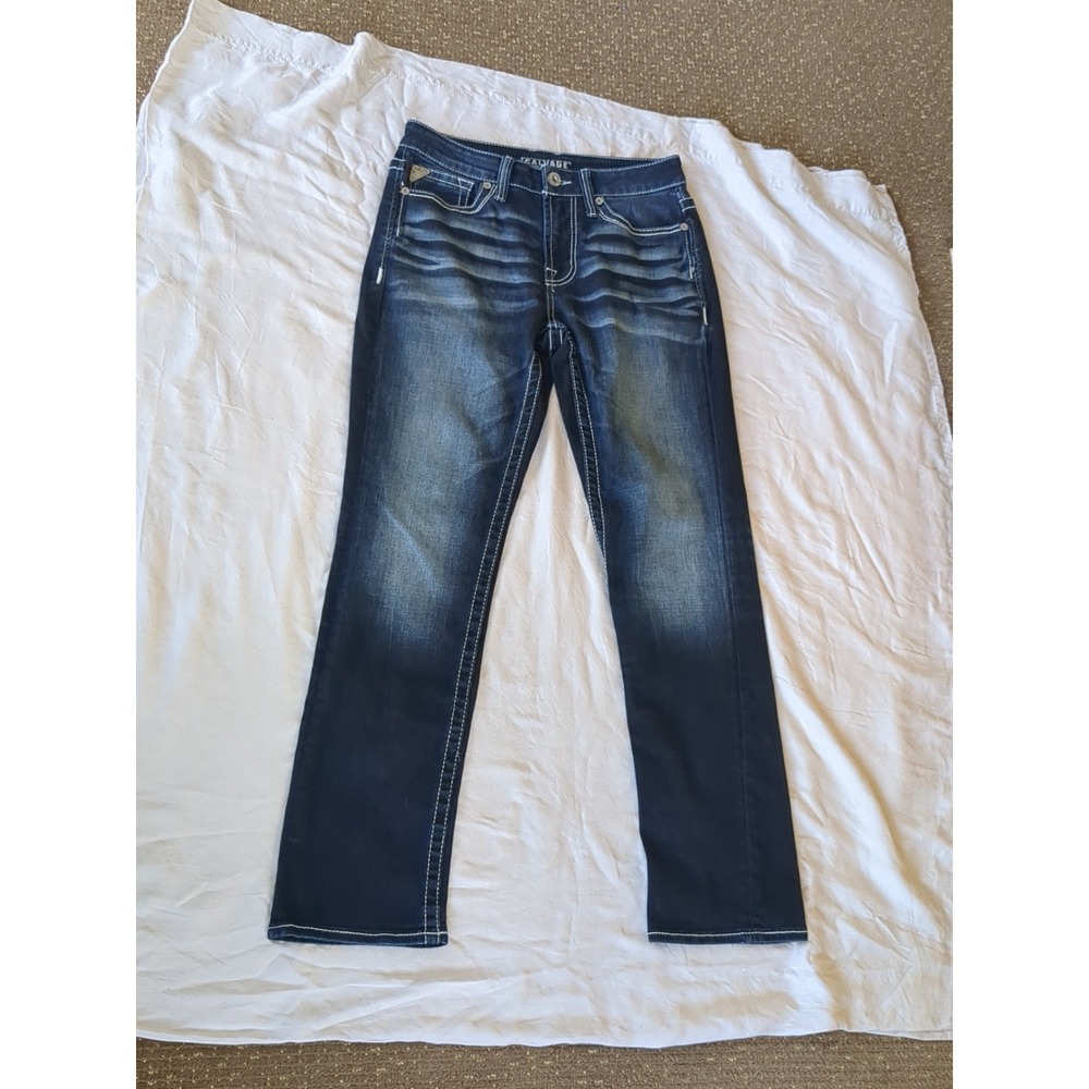 Salvage Supply Co Mayhem Straight Jeans Men's Sz 30 Blue‎ 30X31